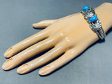 Animal Kingdom Vintage Native American Navajo Turquoise Sterling Silver Bracelet-Nativo Arts