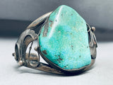 Superior Vintage Native American Navajo Royston Turquoise Sterling Silver Bracelet-Nativo Arts