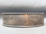 One Of The Best Vintage Native American Navajo All Sterling Silver Bangle Bracelet-Nativo Arts