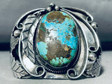 Herbert Tsosie Important Vintage Native American Navajo Turquoise Sterling Silver Bracelet-Nativo Arts