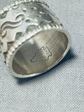 Important Cal Martinez Vintage Native American Navajo Sterling Silver Ring-Nativo Arts