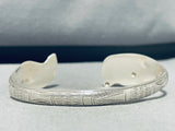 Fascinating Vintage Pacific Island Sterling Silver Signed Bracelet-Nativo Arts