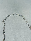One Of The Finest Vintag Native American Zuni Turquoise Sterling Silver Dangling Necklace-Nativo Arts