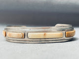 Special White Stone Vintage Native American Navajo 6 Inch Wrist Sterling Silver Bracelet-Nativo Arts