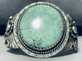 Larry Begay Carico Lake Turquoise Vintage Native American Navajo Sterling Silver Bracelet-Nativo Arts