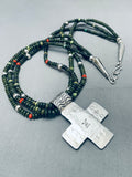 The Best Tony Aguilar Sr Vintage Kewa Sterling Silver Jade Turquoise Necklace-Nativo Arts