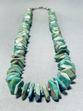 100+ Gram Vintage Native American Navajo Royston Turquoise Sterling Silver Necklace-Nativo Arts
