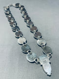 Important Vintage Apache Carlyne Apachito Turquoise Sterling Silver Necklace-Nativo Arts