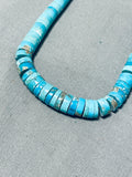 Native American Beautiful Vintage Santo Domingo Turquoise Sterling Silver Necklace-Nativo Arts