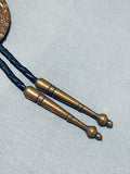 One Of A Kind Vintage Native American Navajo Royston Turquoise Copper Bolo Tie-Nativo Arts