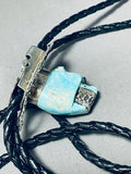 3d Bear Head Vintage Native American Navajo Sterling Silver Bolo Tie Old-Nativo Arts