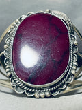 Massive Vintage Native American Navajo Sugulite Sterling Silver Bracelet Cuff-Nativo Arts