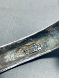 Amazing Vintage Native American Navajo Sterling Silver And 14k Gold Bracelet Signed Carol Henry-Nativo Arts