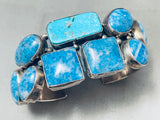 One Of The Best Vintage Southwest Sterling Silver Denim Lapis Bracelet Cuff-Nativo Arts