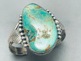 One Of The Best Vintage Native American Navajo Royston Turquoise Sterling Silver Bracelet-Nativo Arts