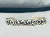 Whimsical Navajo/ Mexican Sterling Silver Horseshoe Bracelet-Nativo Arts