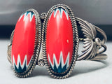 One Of The Most Unique Vintage Native American Navajo Sterling Silver Bracelet-Nativo Arts
