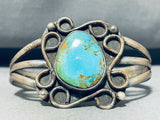 Native American Remarkable Vintage Royston Turquoise Sterling Silver Bracelet-Nativo Arts