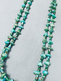 Important Vintage Santa Domingo Cerritos Turquoise Sterling Silver Necklace-Nativo Arts