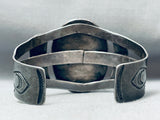 Huge Early Vintage Native American Navajo Petrified Wood Sterling Silver Bracelet-Nativo Arts