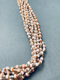 One Of The Most Unique Vintage Santo Domingo Heishi Shell Necklace Old-Nativo Arts