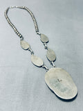 Davey Morgan Vintage Native American Navajo Turquoise Sterling Silver Necklace-Nativo Arts