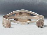 Superior Vintage Native American Navajo Royston Turquoise Sterling Silver Bracelet Old-Nativo Arts