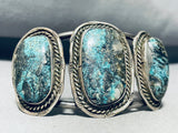 Lavender Pit Bisbee! Turquoise Vintage Native American Navajo Sterling Silver Bracelet-Nativo Arts