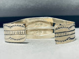 Mike Calladitto Vintage Native American Navajo Turquoise Sterling Silver Bracelet-Nativo Arts