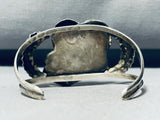 Leaves Of Glory! Vintage Native American Navajo Turquoise Sterling Silver Bracelet Old-Nativo Arts