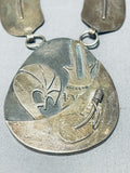 Important Walt Vandever Vintage Native American Navajo Sterling Silver Necklace-Nativo Arts