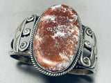 Rare Bisbee Campbellite Vintage Native American Navajo Sterling Silver Bracelet Old-Nativo Arts