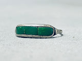 Tremendous Vintage Native American Navajo Cerrillos Turquoise Sterling Silver Ring-Nativo Arts