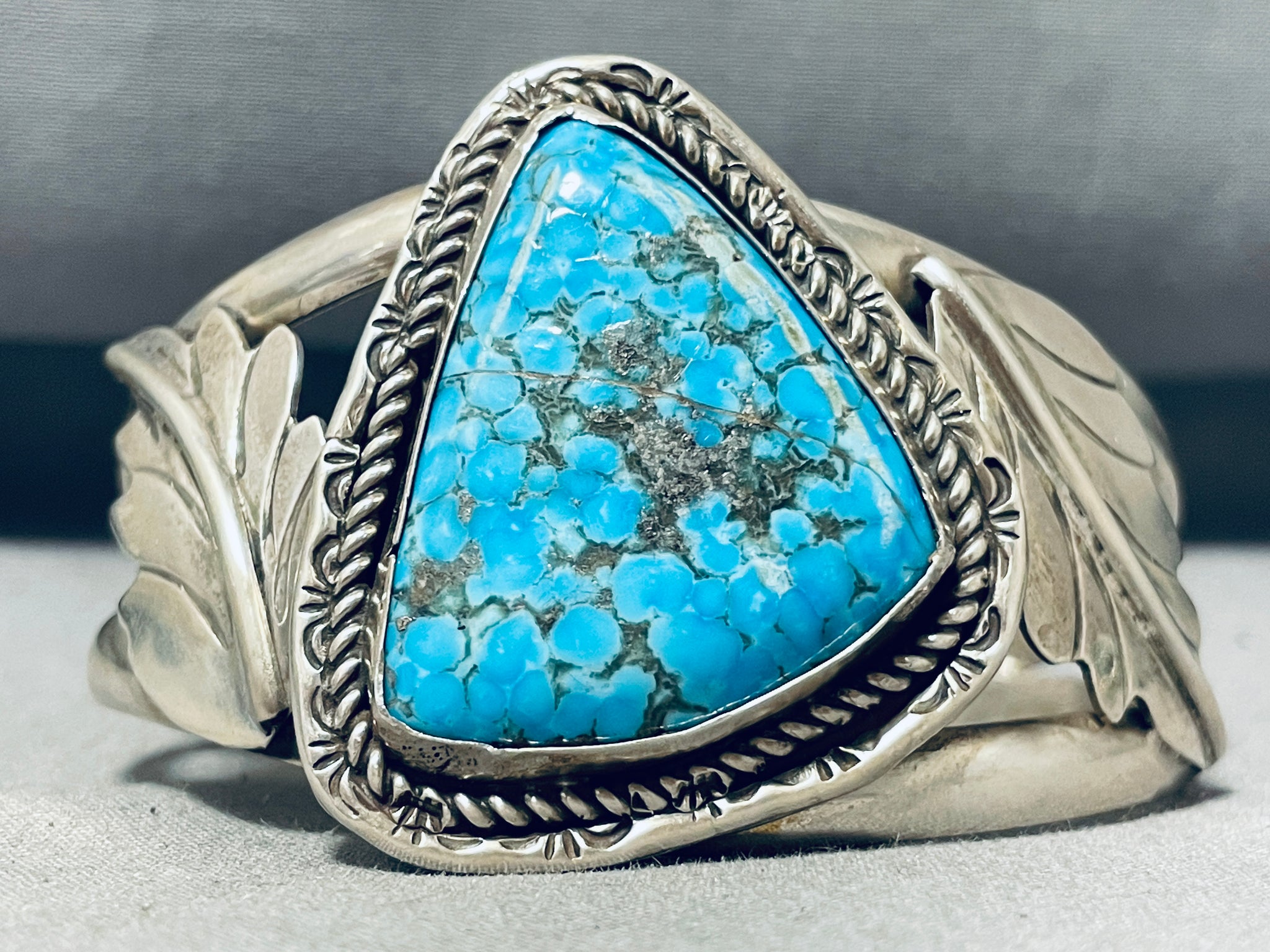 Jb Platero!!! Native American Navajo Spiderweb Turquoise Sterling