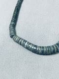 Breathtaking Vintage Native American Santo Domingo Sterling Silver Necklace