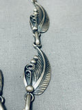 Davey Morgan Vintage Native American Navajo Turquoise Sterling Silver Necklace-Nativo Arts
