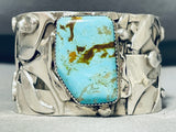 One Of The Most Skilled Sterling Silver Vintage Native American Navajo Turquoise Bracelet-Nativo Arts