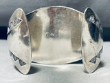 Carl Begay Vintage Native American Navajo Turquoise Sterling Silver Bracelet Cuff-Nativo Arts