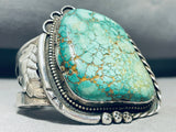 Important Best Vintage Native American Navajo Carico Lake Turquoise Sterling Silver Bracelet-Nativo Arts