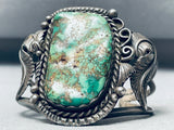 One Of The Best Vintage Native American Navajo Royston Turquoise Sterling Silver Bracelet Ever-Nativo Arts