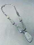 Native American Gasp!! Chunky Turquoise Navajo Sterling Silver Necklace-Nativo Arts