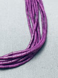 Fab Native American Navajo Sugulite Heishi Native American Navajo Sterling Silver Necklace-Nativo Arts