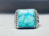 Important Best Orville Tsinnie Vintage Native American Navajo Turquoise Sterling Sivler Ring-Nativo Arts