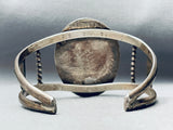 Intricate Vintage Native American Navajo Turquoise Pearl Sterling Silver Inlay Bracelet-Nativo Arts