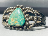 Gasp! Very Old Vintage Native American Navajo Royston Turquoise Sterling Silver Bracelet-Nativo Arts