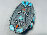 The Best Vintage Native American Navajo Kachina Sterling Silver Bracelet On The Internet-Nativo Arts