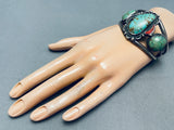 Museum Quality Vintage Native American Navajo Royston Turquoise Sterling Silver Bracelet-Nativo Arts
