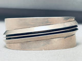 One Of The Most Unique Vintage Native American Navajo Contemporist Sterling Silver Bracelet-Nativo Arts