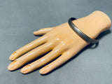 Traditional Vintage Native American Navajo Sterling Silver Bangle Bracelet-Nativo Arts