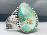 One Of The Best Vintage Native American Navajo Royston Turquoise Sterling Silver Bracelet-Nativo Arts
